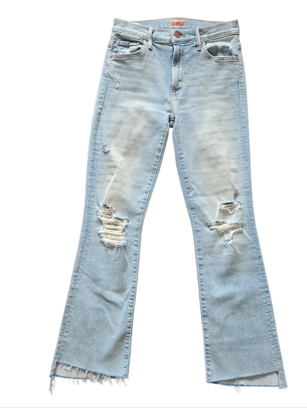 MOTHER Denim The Insider Crop Step Fray Jeans Size 27